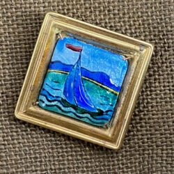 signed-limoges-brooch-with-seascape-by-rene-bonhomme-artist-enamelled-brooch Rene Bonhomme