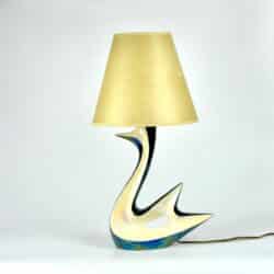 divine style french antiques verceram swan lamp 5