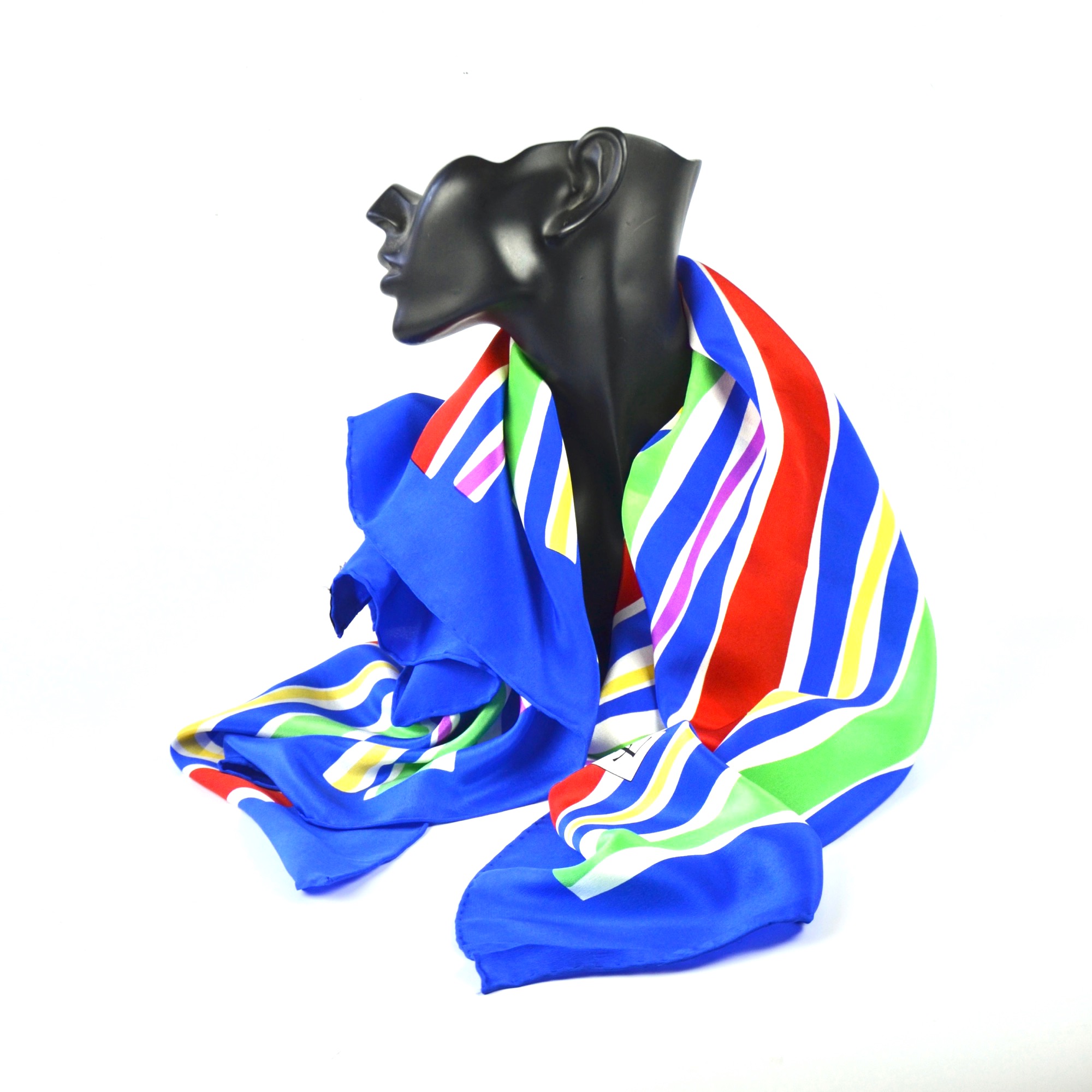 Monogram Silk Scarf in Multicoloured - Saint Laurent