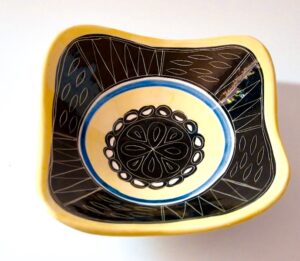 jacques pouchain french ceramic mid century bowl poet-laval