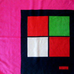 pierre cardin silk scarf mondriaan inspired