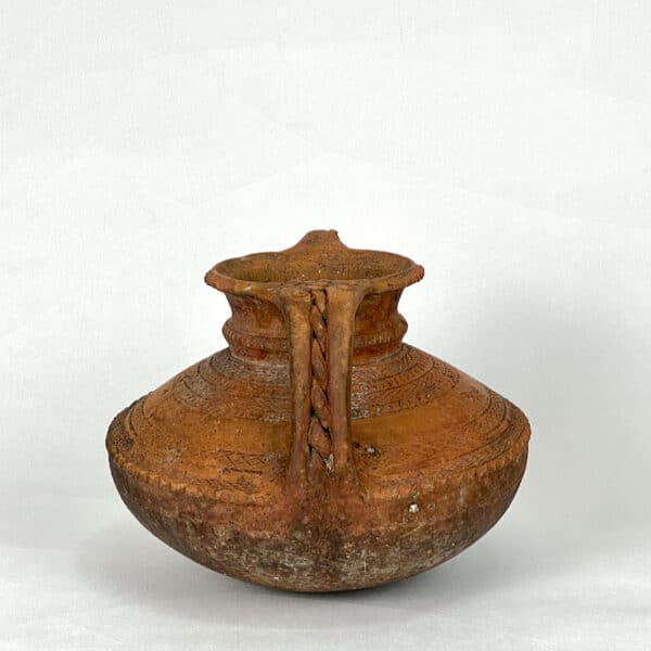 Antique terracotta jug from Asia Minor, 18th or 19th century, tribal art, primitive decor 5