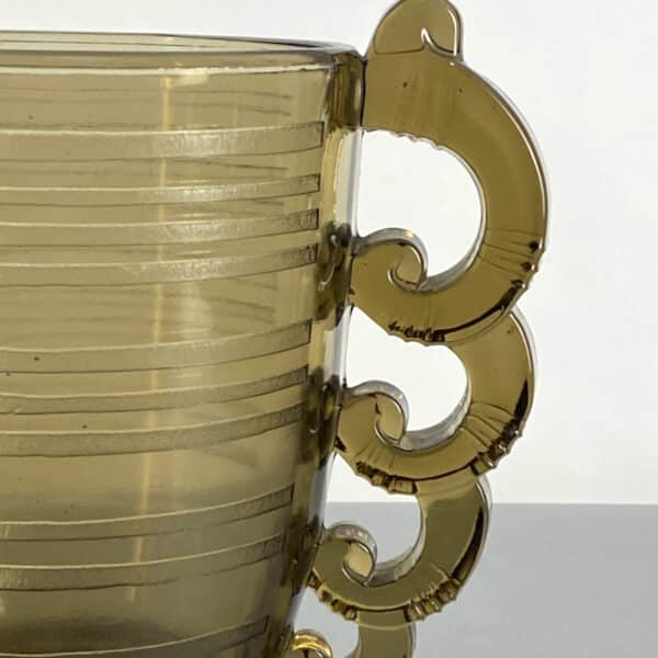 Pierre D'Avesn Art Deco vase with scrolled handles Daum Nancy c1930