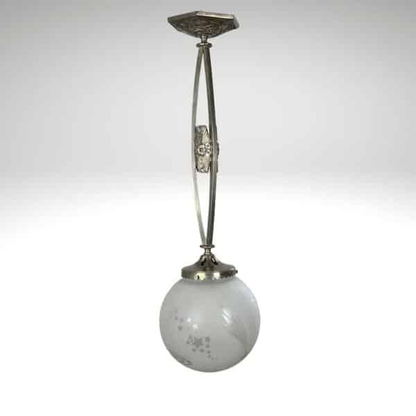 Deveau French art deco light globe shade 1930