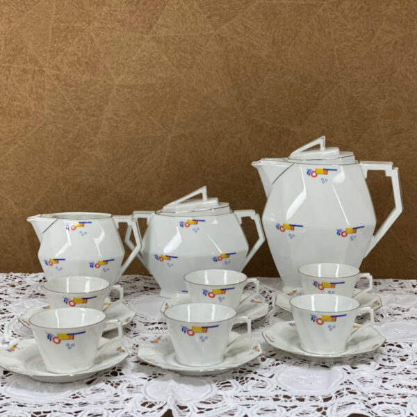 Art-Deco-porcelain-tea-set-by-Epiag-Czechslovakia-1930s-20-piece-tea-service-in-Bohemian-china 1