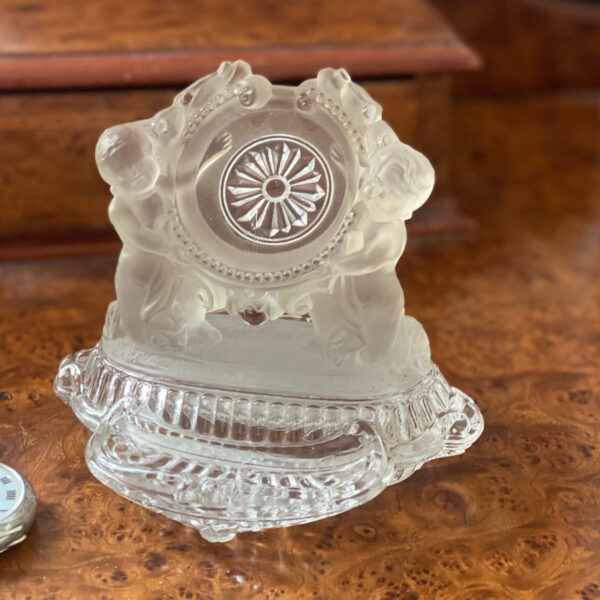 Baccarat Crystal Pocket Watch Holder 19th century