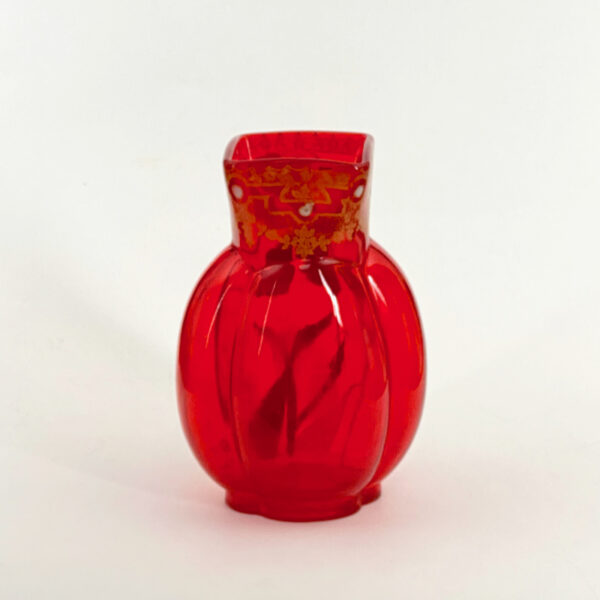 Legras vase in pomegranate red enamelled glass c1900 - Image 3