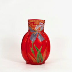 Legras Vase In Pomegranate Red Enameled Glass Early 20th Century