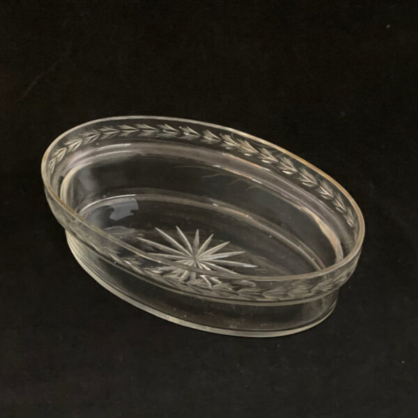 Roux-Marquiand silver plate jardiniere with cut glass liner