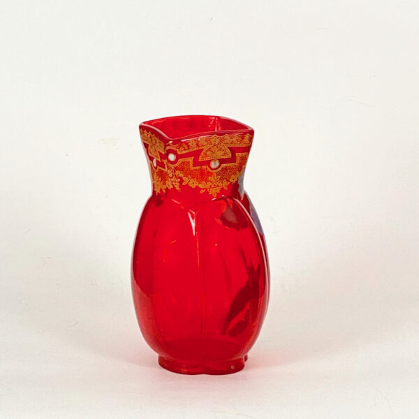 Legras Vase In Pomegranate Red Enameled Glass Early 20th Century