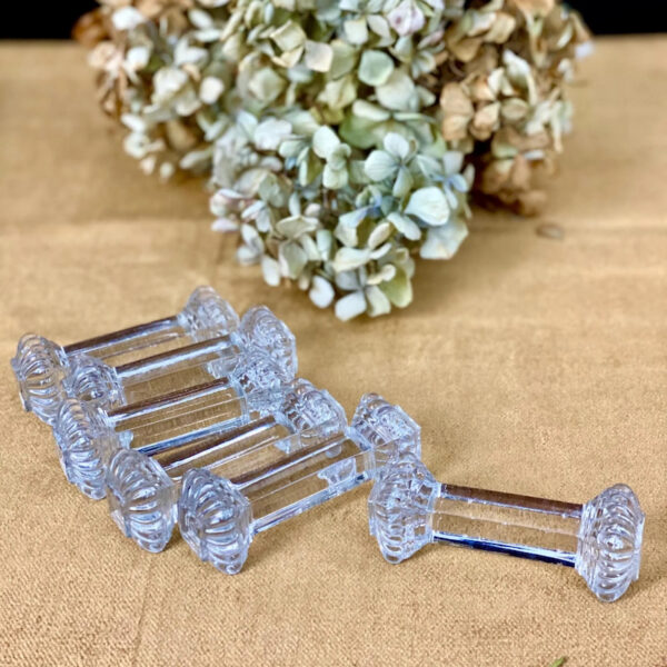 Set of 6 French Antique French Baccarat Crystal Knife Rests